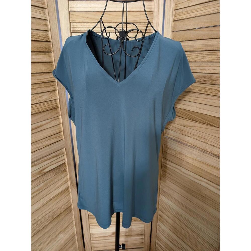 Women's "Halogen" Turquoise green short sleeves, top. Size S